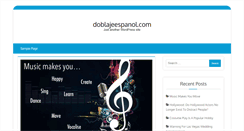 Desktop Screenshot of doblajeespanol.com